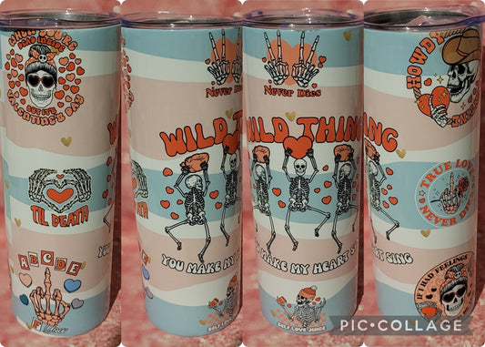 E49 Wild Thing You Make My Heart Sing 20oz Tumbler