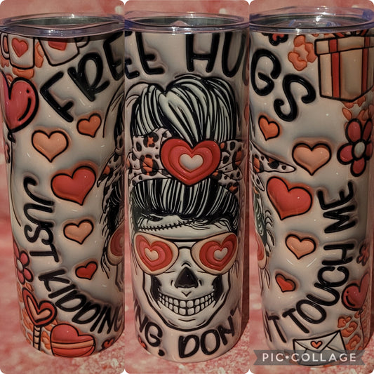 E8 Free Hugs Just Kidding Don't Touch Me 20oz Tumbler