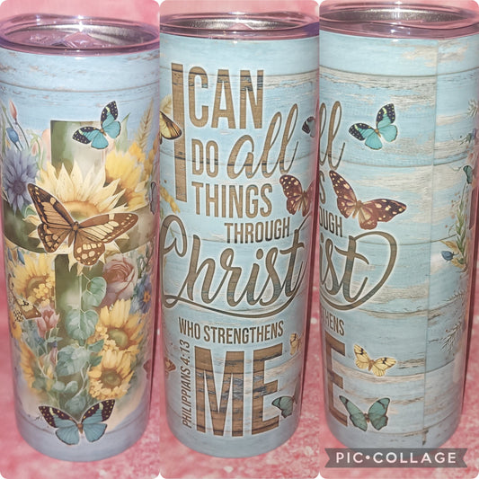 R45 I Can Do All Things Through Christ 20oz Tumbler