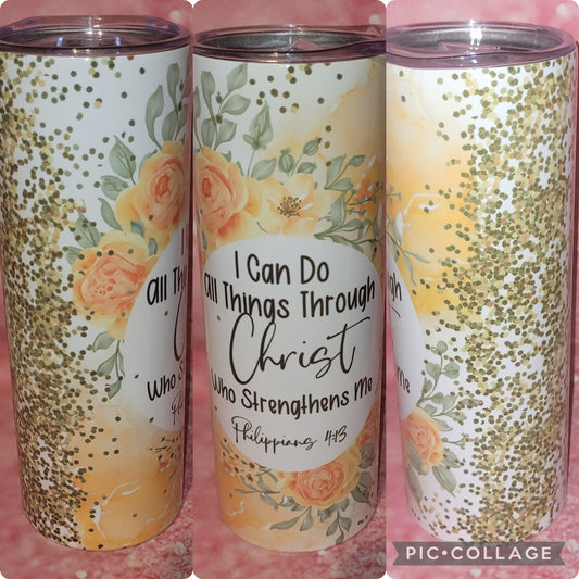 R43 I Can Do All Things Through Christ 20oz Tumbler