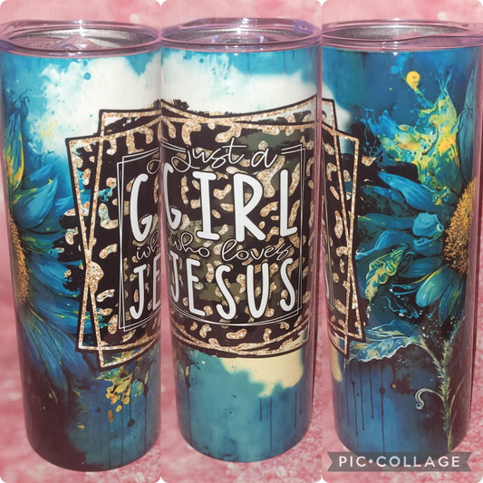 R36 Girl Who Loves Jesus 20oz Tumbler