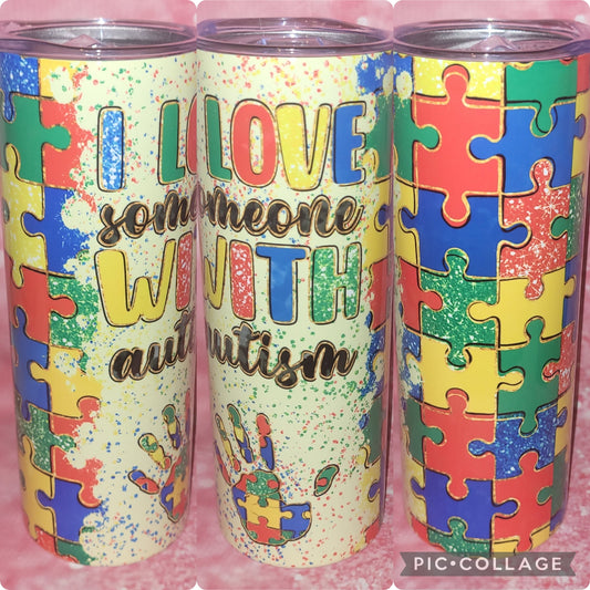 R49 I Love Someone With Autism 20oz Tumbler