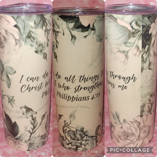 R42 I Can Do All Things Through Christ 20oz Tumbler