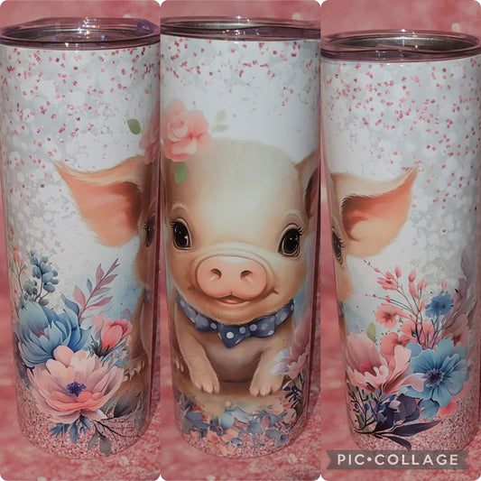 C111 Floral Pig Tumbler