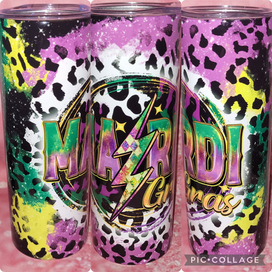 E34 Mardi Gras 20oz Tumbler