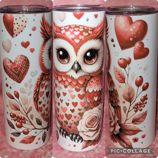 A24 Heart Owl 20oz Tumbler