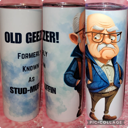 S156 Old Geezer Formally Stud Muffin 20oz Tumbler