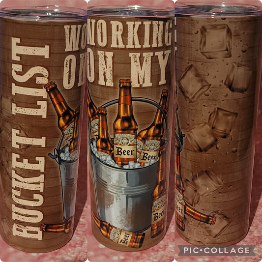 S179 Working On My Bucket List Tumbler