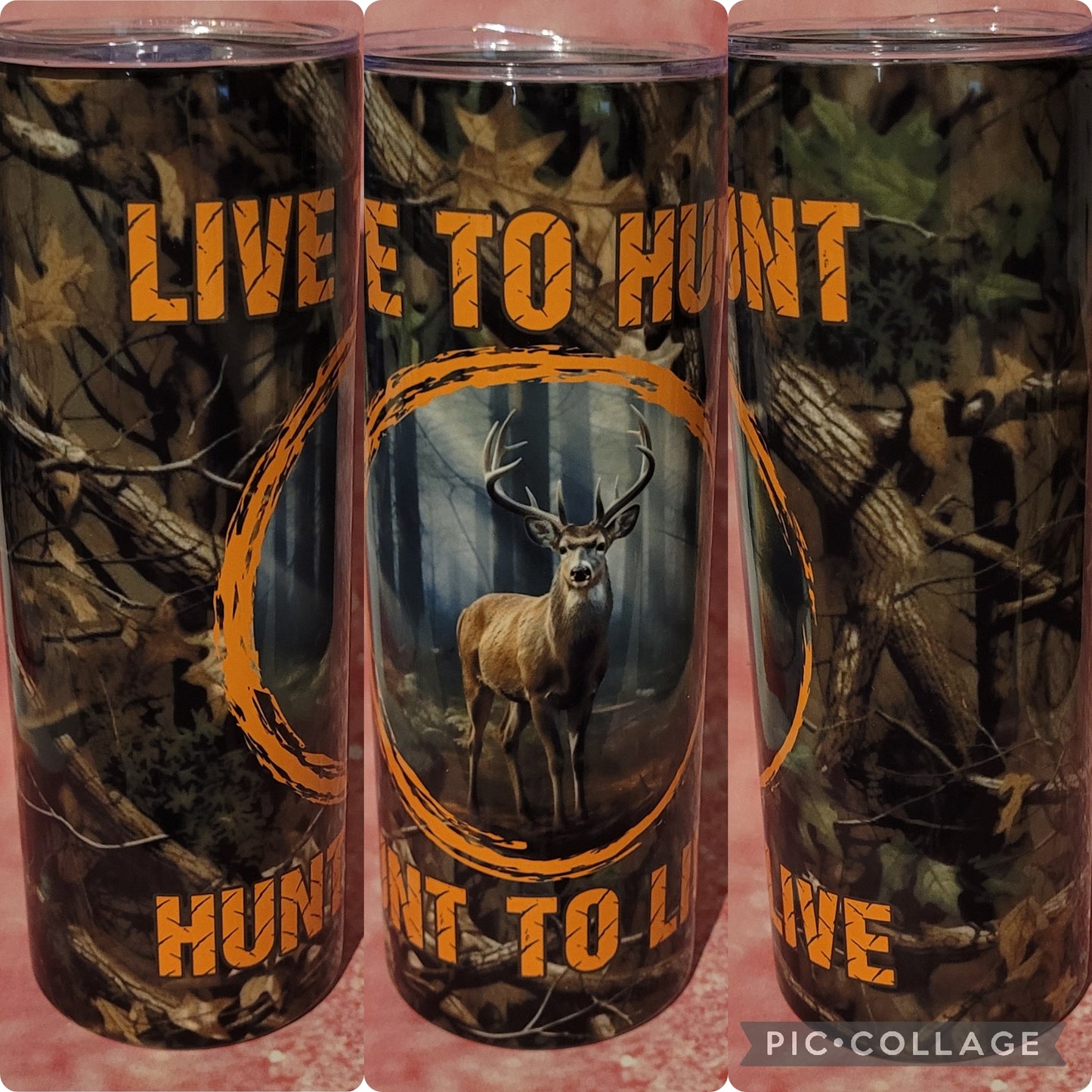 B39 Live To Hunt Hunt To Live 20oz Tumbler