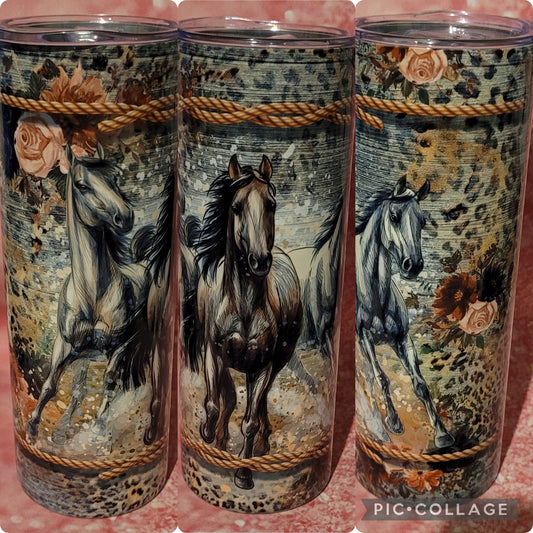 C156 Horses 20oz Tumbler