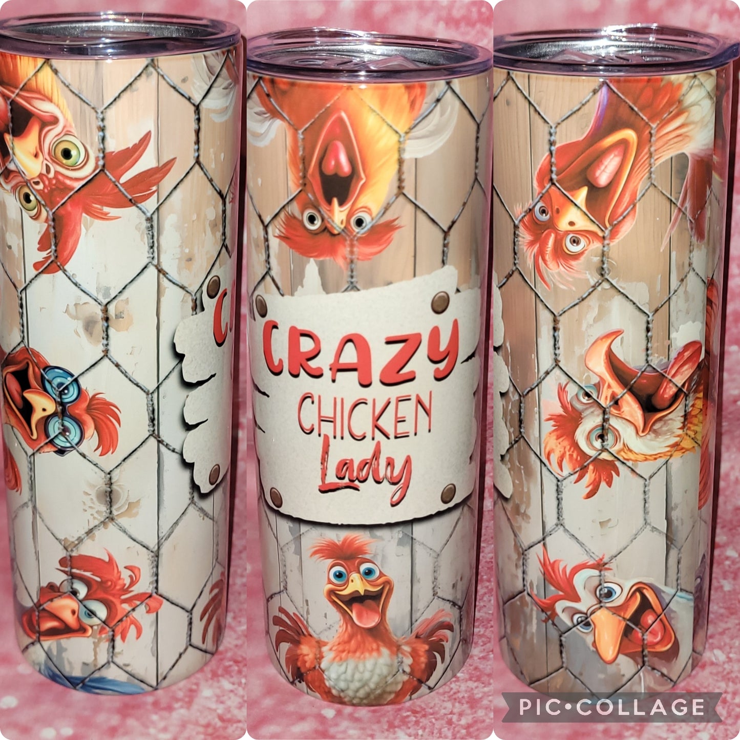 C80 Crazy Chicken Lady 20oz Tumbler