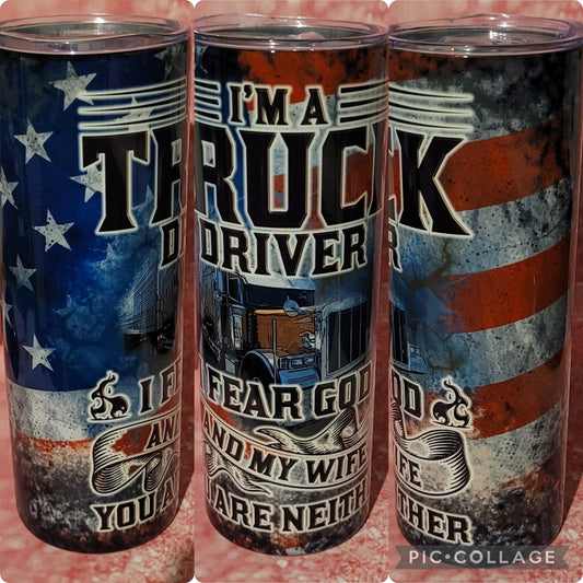 S171 Truck Driver 20oz Tumbler