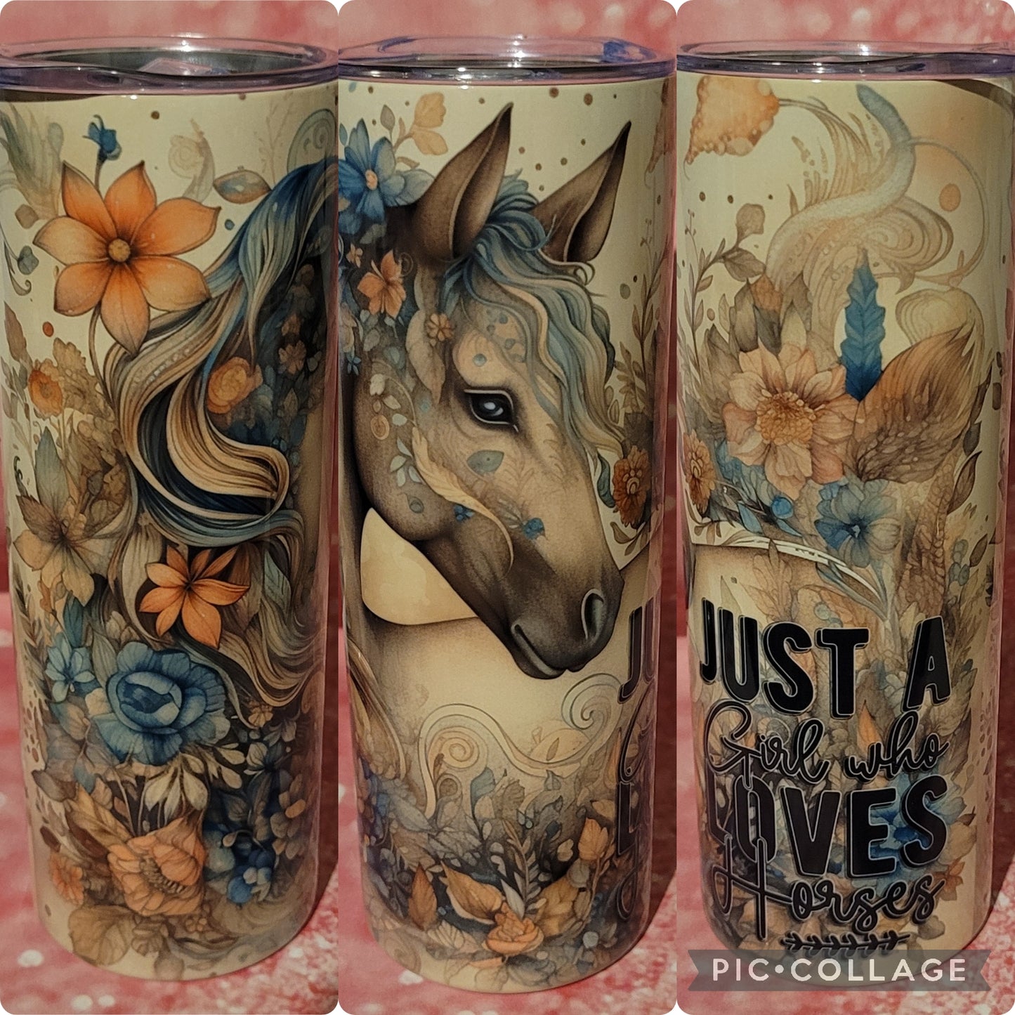 C119 Girl Who Loves Horses Tumbler