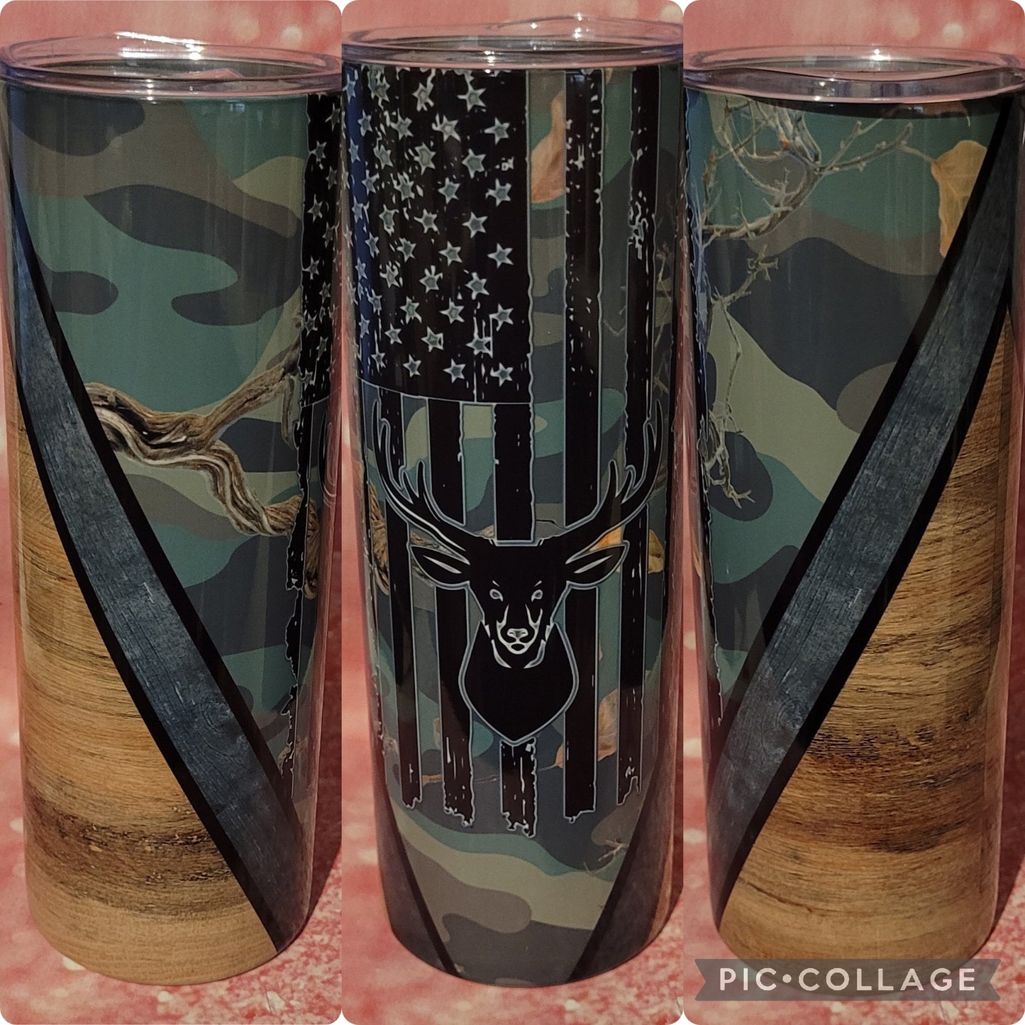 B37 Camo Deer 20oz Tumbler