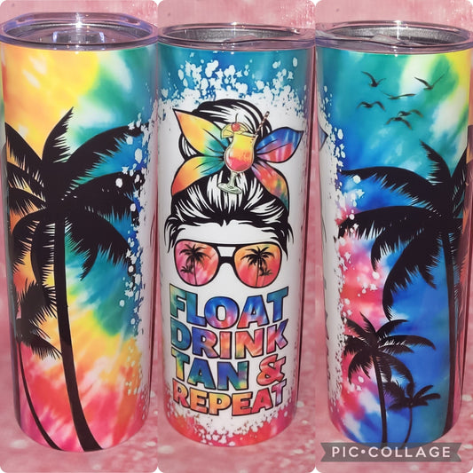 B20 Float Drink Tan & Repeat 20oz Tumbler