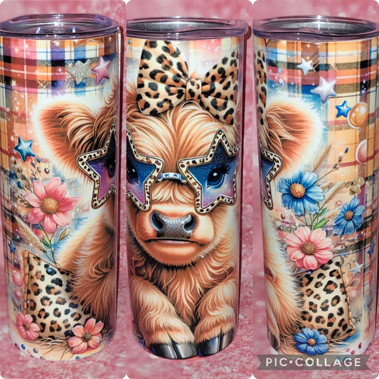 C291 Bougie Highland Cow 20oz Tumbler