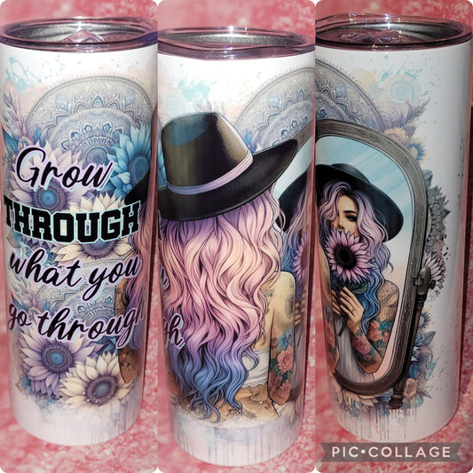 Grow Through What You Go Through 20oz Tumbler