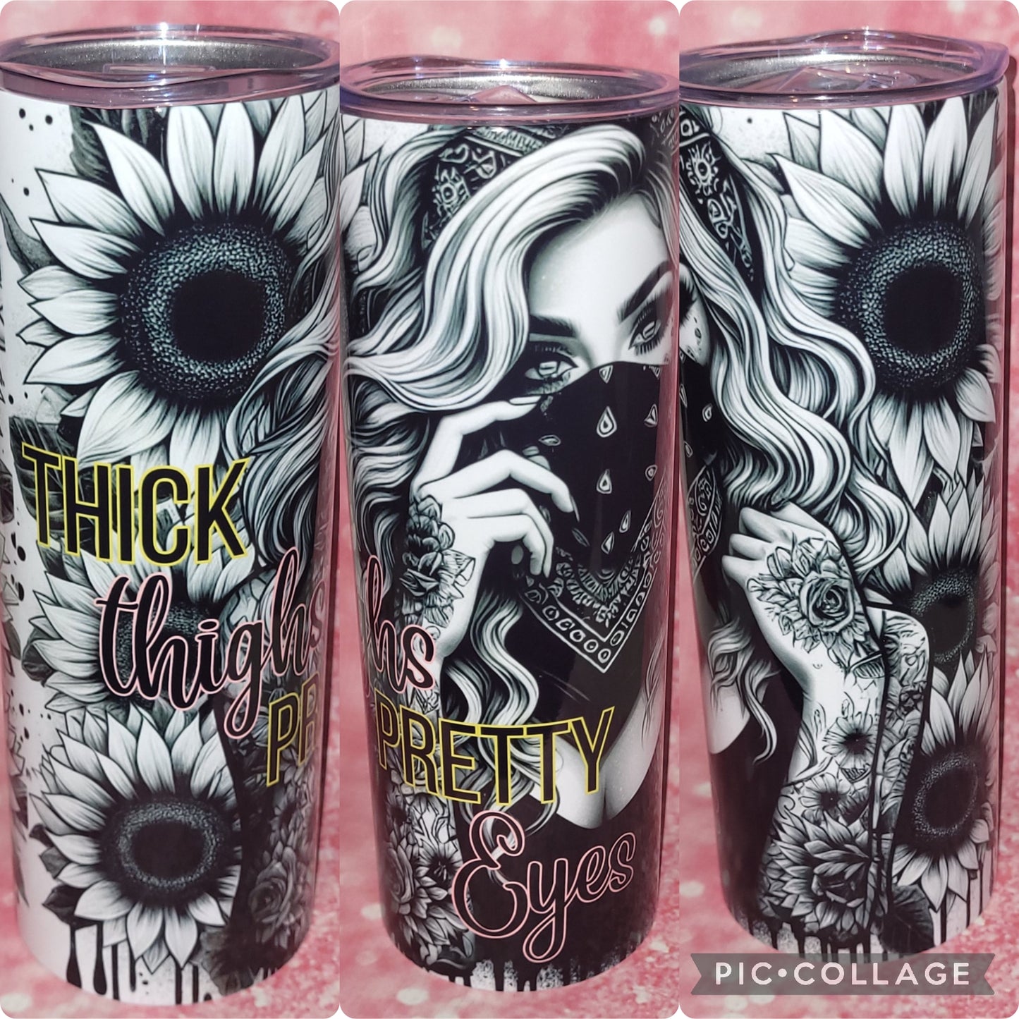 Thick Thighs Pretty Eyes 20oz Tumbler