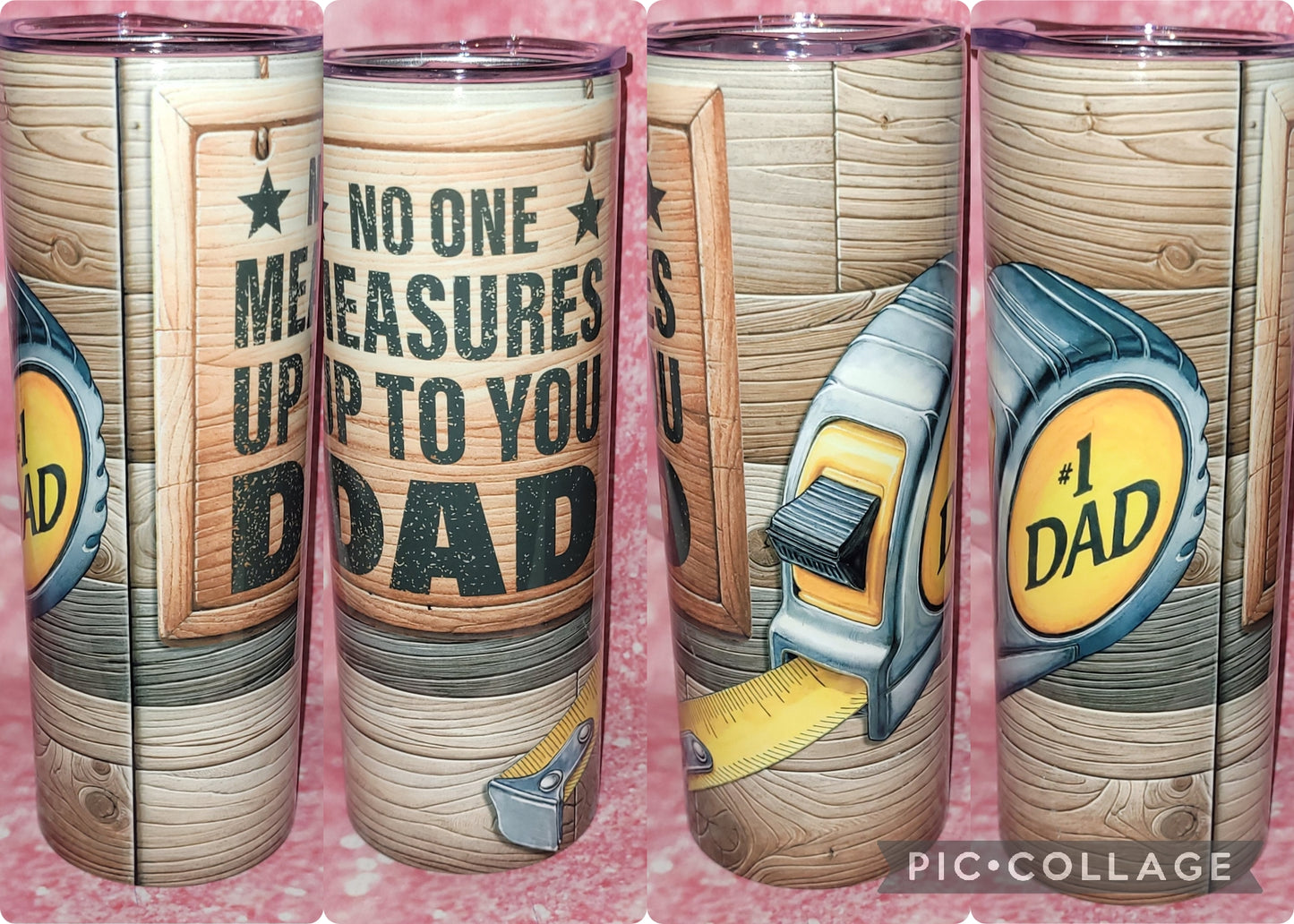 S154 No One Measures Up To You Dad 20oz Tumbler