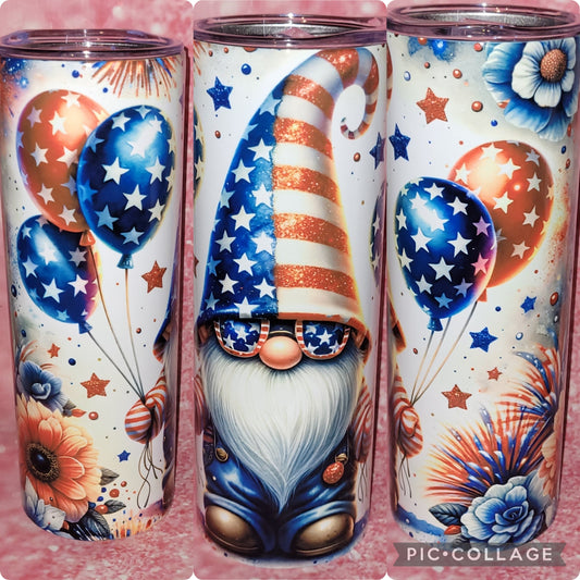 P9 Patriotic Gnome 20oz Tumbler