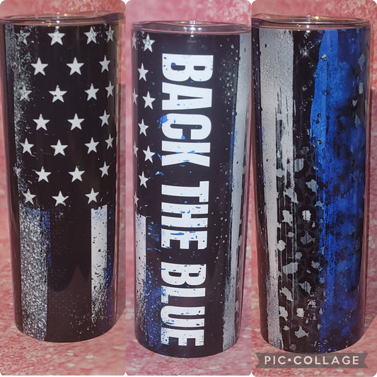 Back The Blue 20oz Tumbler