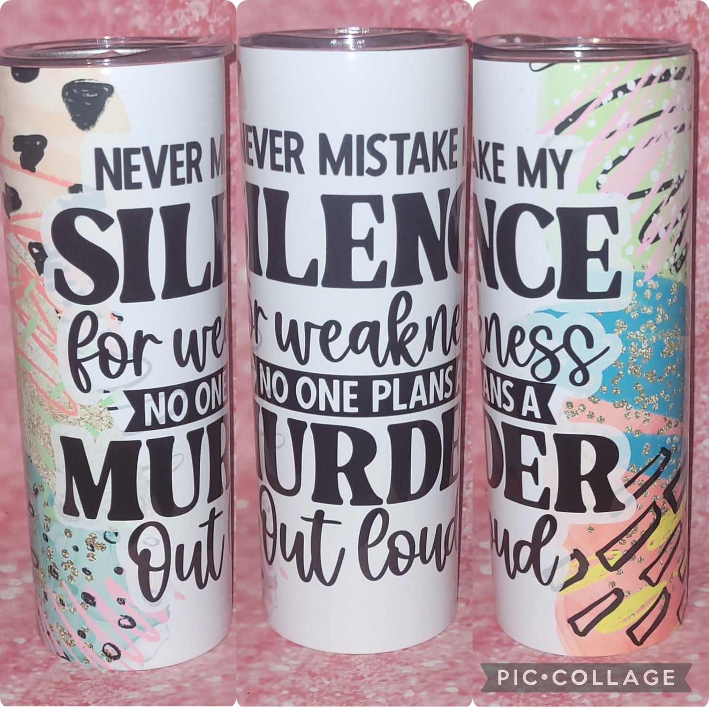 Never Mistake My Silence 20oz Tumbler