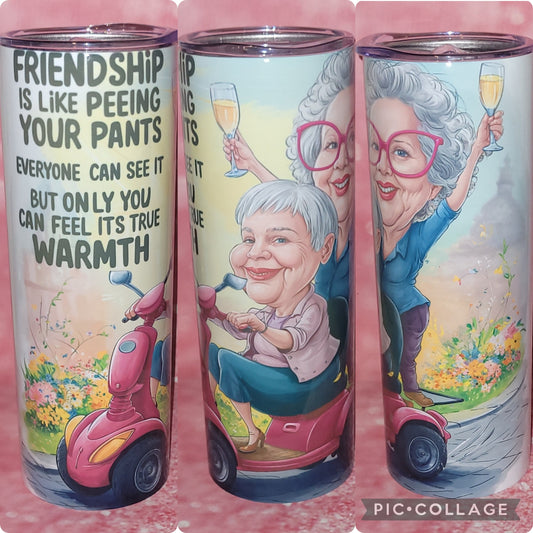 Friendship Is Like Peeing 20oz Tumbler