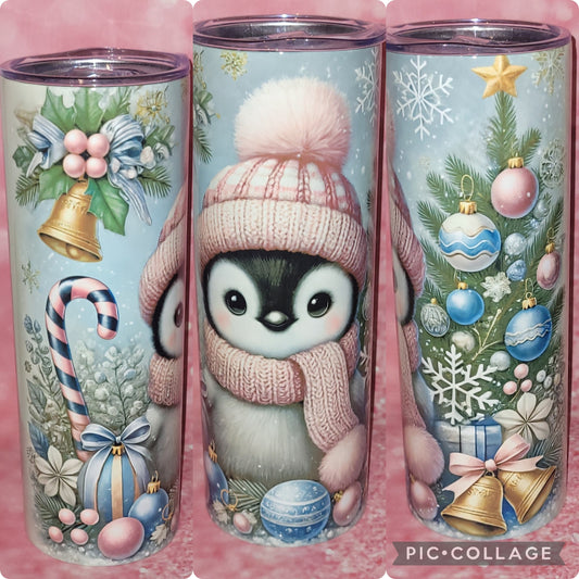 Winter Christmas Penguin 20oz Tumbler