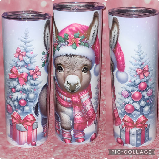 Christmas Winter Donkey 20oz Tumbler