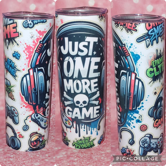 Just One More Game Videogame 20oz Tumbler