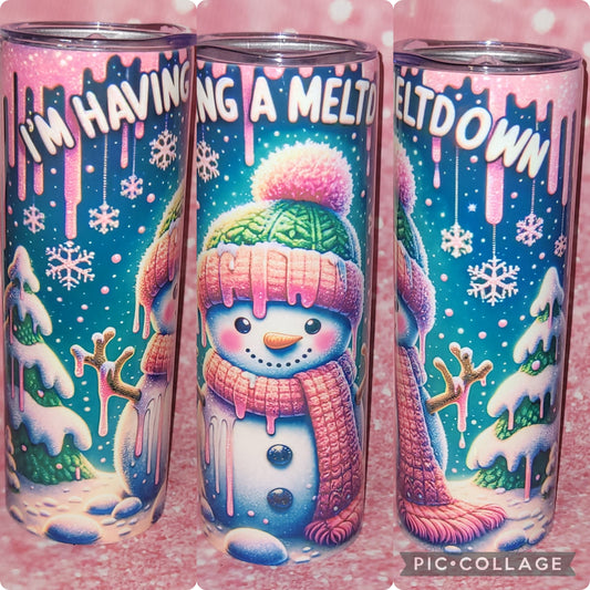 Meltdown Snowman 20oz Tumbler