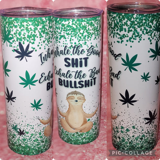 Exhale Marijuana Sloth 20oz Tumbler