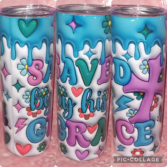 R79 Saved By His Grace 20oz Tumbler