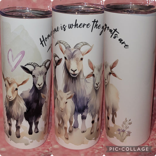 C152 Home Is Where The Goats Are 20oz Tumbler
