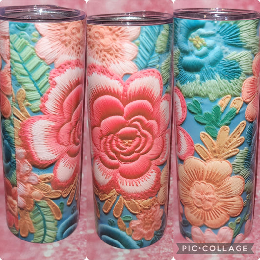 D9 Flower 20oz Tumbler